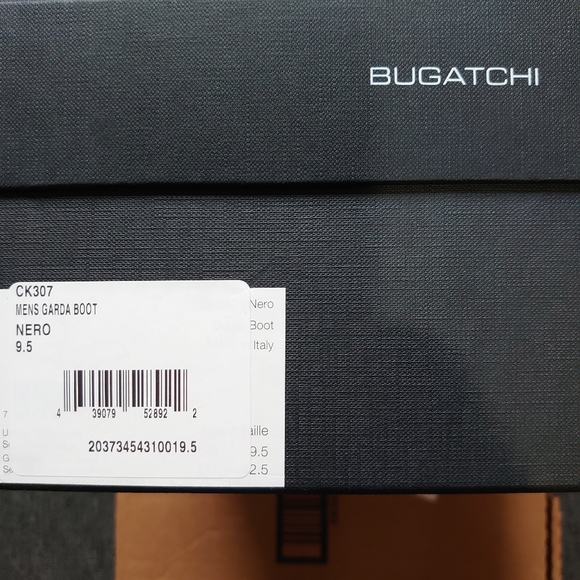 Bugatchi Garda Suede Lace-Up Boot Nero/Dark Black - Picture 12 of 12